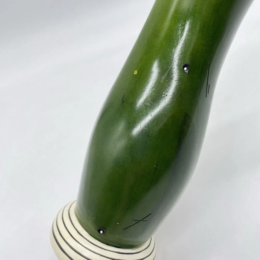 Vintage Robert Wilhelm for William Bounds 18.5” Green Pepper Mill Signed 2001